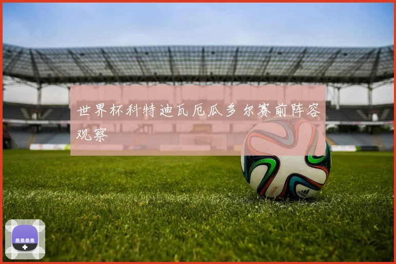 世界杯科特迪瓦厄瓜多尔赛前阵容观察